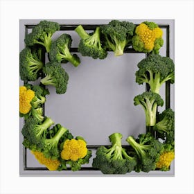 Frame Of Broccoli 12 Canvas Print