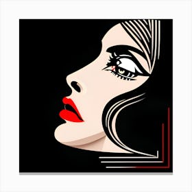 Portrait Of A Woman Canvas Print