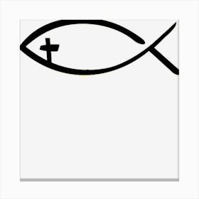 Trending Jesus Fish Cross Canvas Print