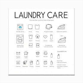 Laundry Care 2 Canvas Print
