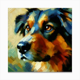 Dog Painting Canvas Print