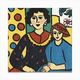 Mother And Daughter 2 Canvas Print