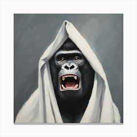 Gorilla in a Towel Canvas Print