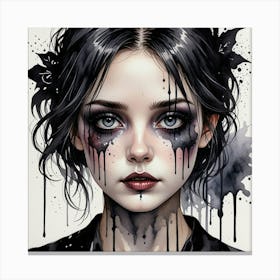 Gothic Girl Canvas Print