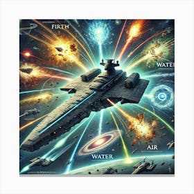 Celestial Class Battleship Combat Adaptability Canvas Print