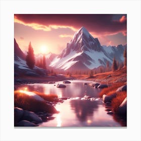 Mountain Landscape 1 Canvas Print