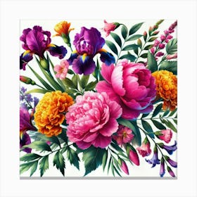 Bouquet Of Flowers 1 Canvas Print