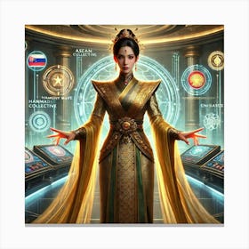 Ambassador Chandra Scifi Canvas Print