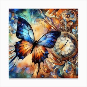 Mosaic butterfly 3 Canvas Print