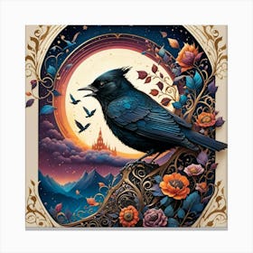 Bird Of The Night Canvas Print