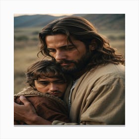 Jesus And His Son Canvas Print