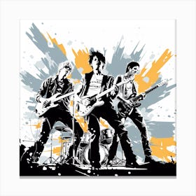 Rock 'n' Roll Band - Live Canvas Print