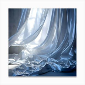 White Curtains Canvas Print