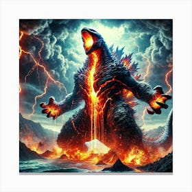 Super Kaiju Cataclysmic Roar Canvas Print