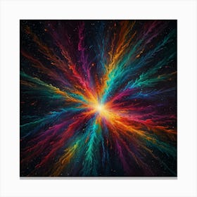 Colorful Burst 2 Canvas Print