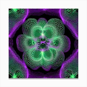 Fractal Flower Canvas Print