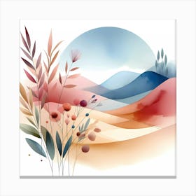 Watercolor Landscape 4 Canvas Print