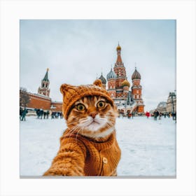 Cute Cat Takes A Selfie 10 Canvas Print
