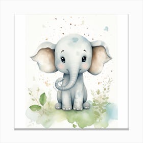 Baby Elephant Canvas Print