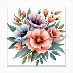 Water color Flower Canvas Print