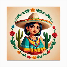 Mexican Girl 83 Canvas Print