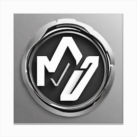 M Logo Canvas Print