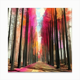 Colorful Trees 11 Canvas Print