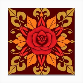 Red Rose 1 Canvas Print