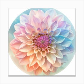 Dahlia Flower Canvas Print