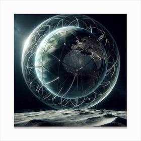 Earth In Space 35 Canvas Print