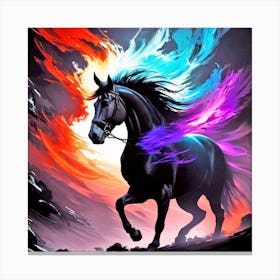 Horse Of Fire Canvas Print