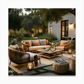 Outdoor Living Room Canvas Print