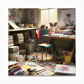 Messy Studio 1 Canvas Print