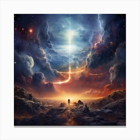 Mankind Breaking Through The Firmament #8 -Juangisme Canvas Print