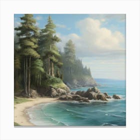 Beach Scene Canvas Print