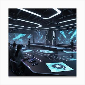 Futuristic Room 1 Canvas Print