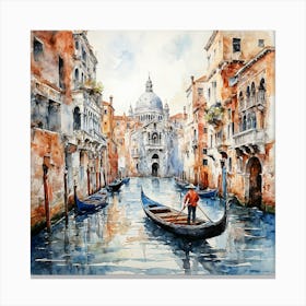 Gondola In Venice Canvas Print