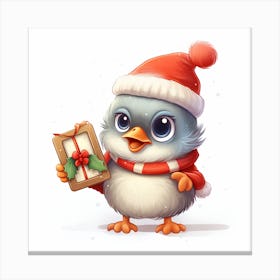 Christmas Bird 2 Canvas Print