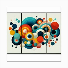 Abstract Circles 33 Canvas Print