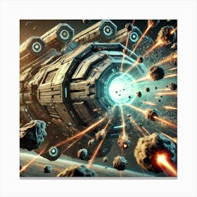 A Close Up Sci Fi Illustration Of The Tempest Harb 1 Canvas Print