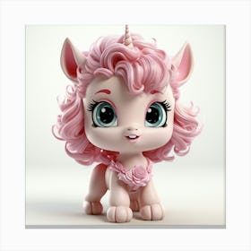 Pink Unicorn 1 Canvas Print