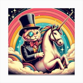 Unicorn Cat Canvas Print