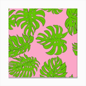 Leaves Tropical Plant Green Garden 1 Canvas Print