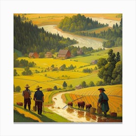 Farmer'S Life Canvas Print