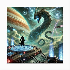 A Science Fiction Scene Featuring Overlord Jorath Canvas Print