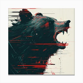 Bear'S Head Canvas Print