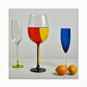 Wine Glasses Canvas Print