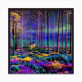 Nebula Forest Canvas Print