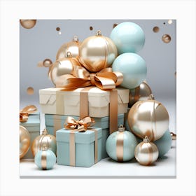 Elegant Christmas Gift Boxes Series002 Canvas Print