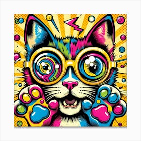 Pop Cat 16 Canvas Print